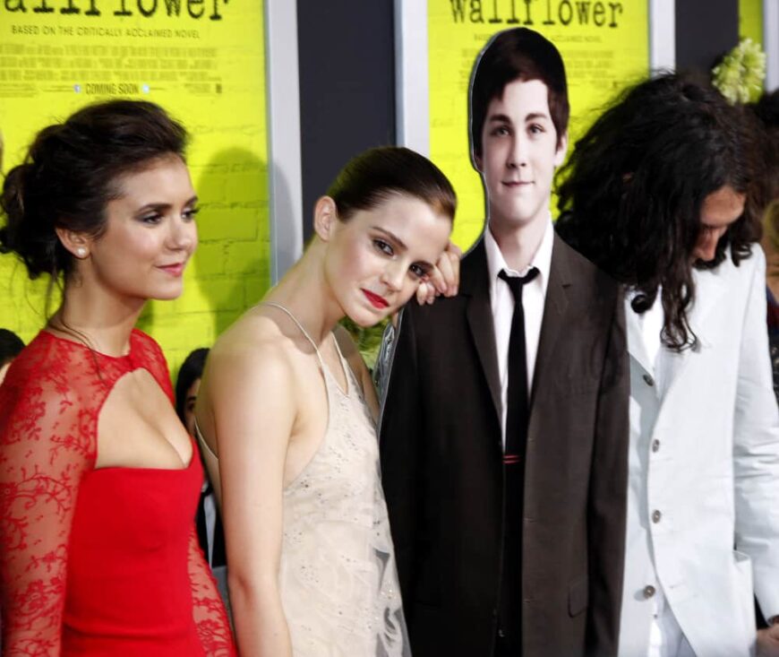 Nina Dobrev and Emma Watson attended the premier of their movie Perks of Being a Wallflower.