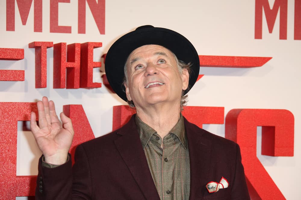 Bill Murray attended the movie premiere of Monuments men in UK 2014.