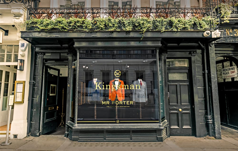 This is the Kingsman movie replica of the storefront used in the movie.