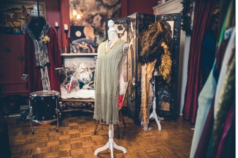 A photo of a costume design studio.