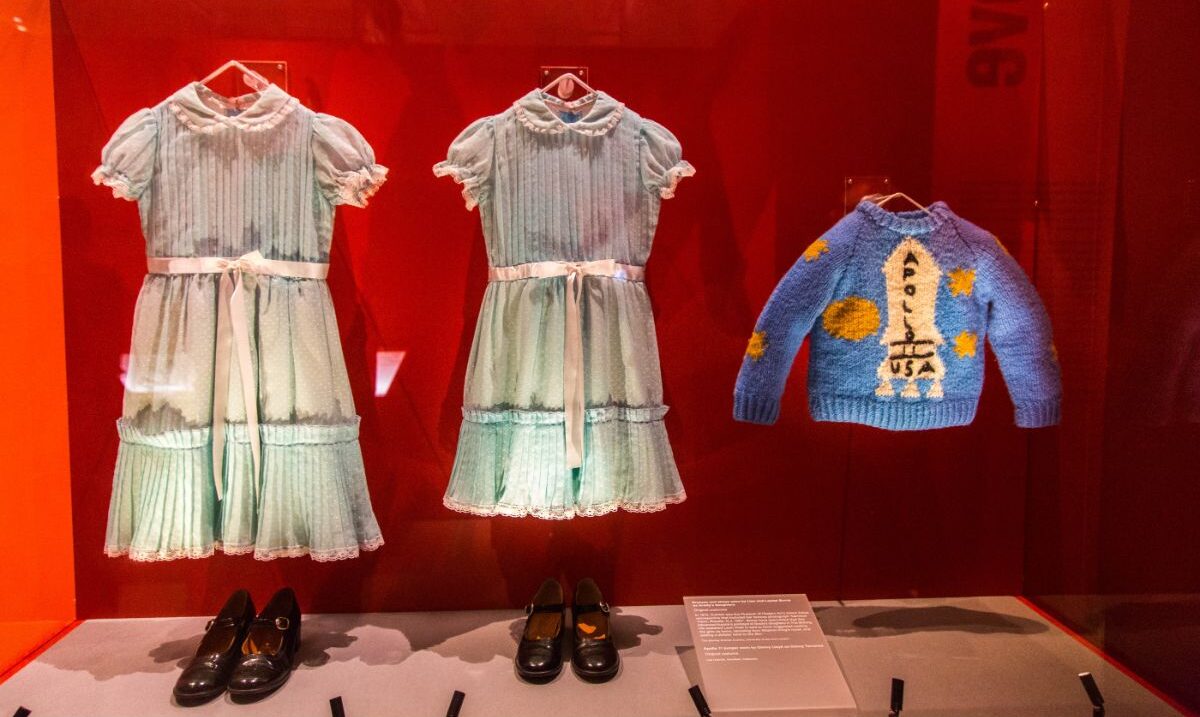 A photo of costume props in the museum.