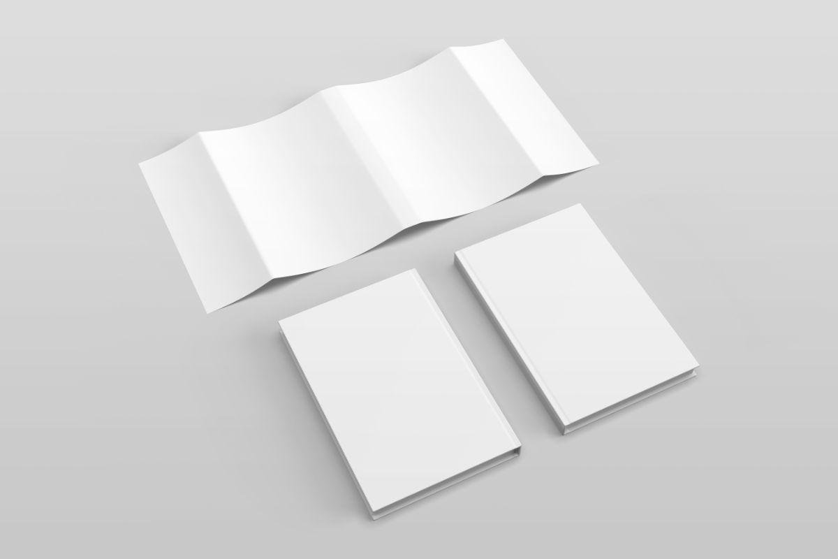 Three plain white dust jacket.