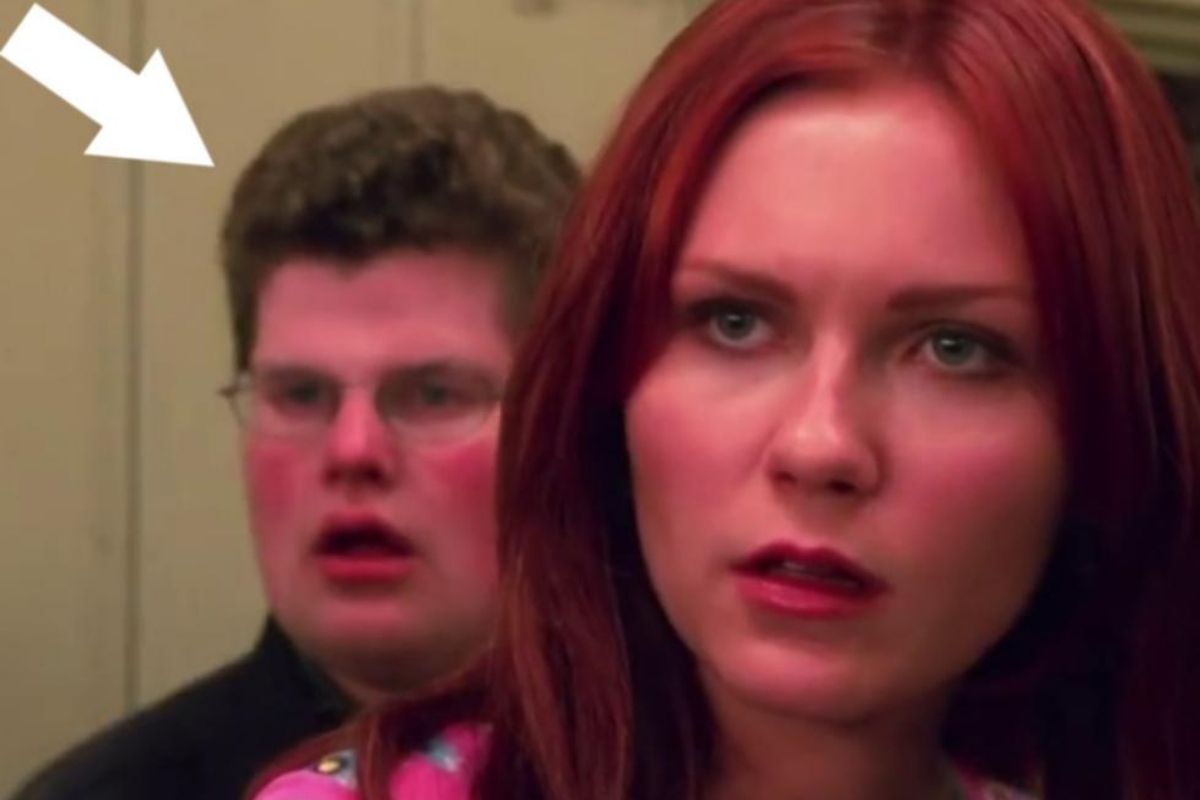 Jane in Spiderman with a famous extra in hollywood.