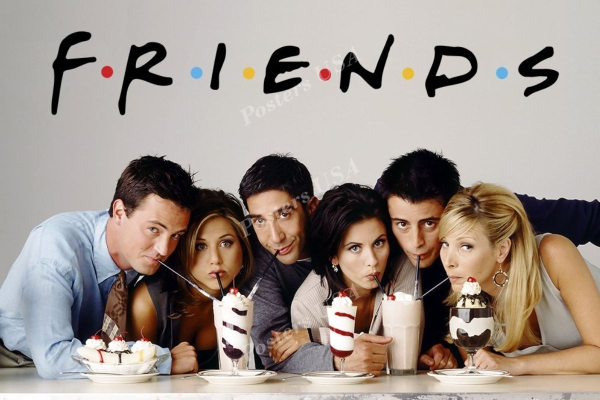 Famous sitcom series "Friends" poster.