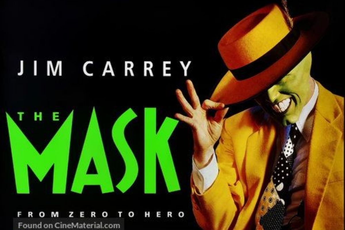 Movie poster of the famous slapstick comedy movie "The Mask" starred by Jim Carrey.