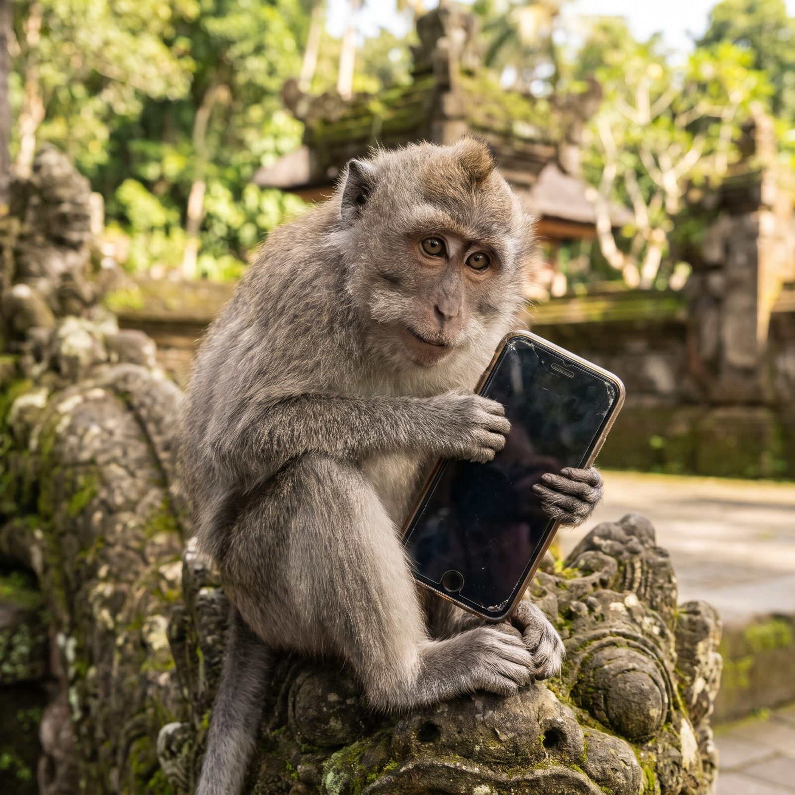 Bali Macaques That Steal Phones and Hold Them for Ransom