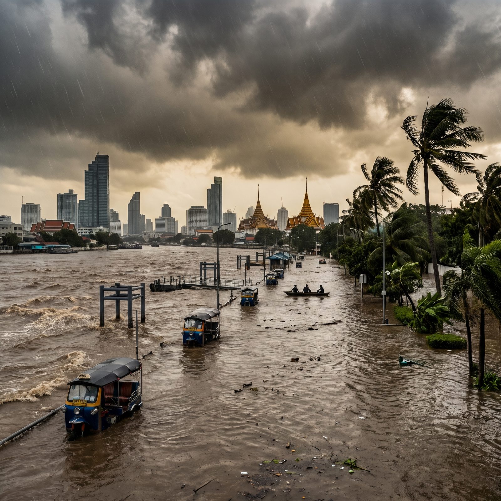 Bangkok's Chao Phraya River Turned Against the City