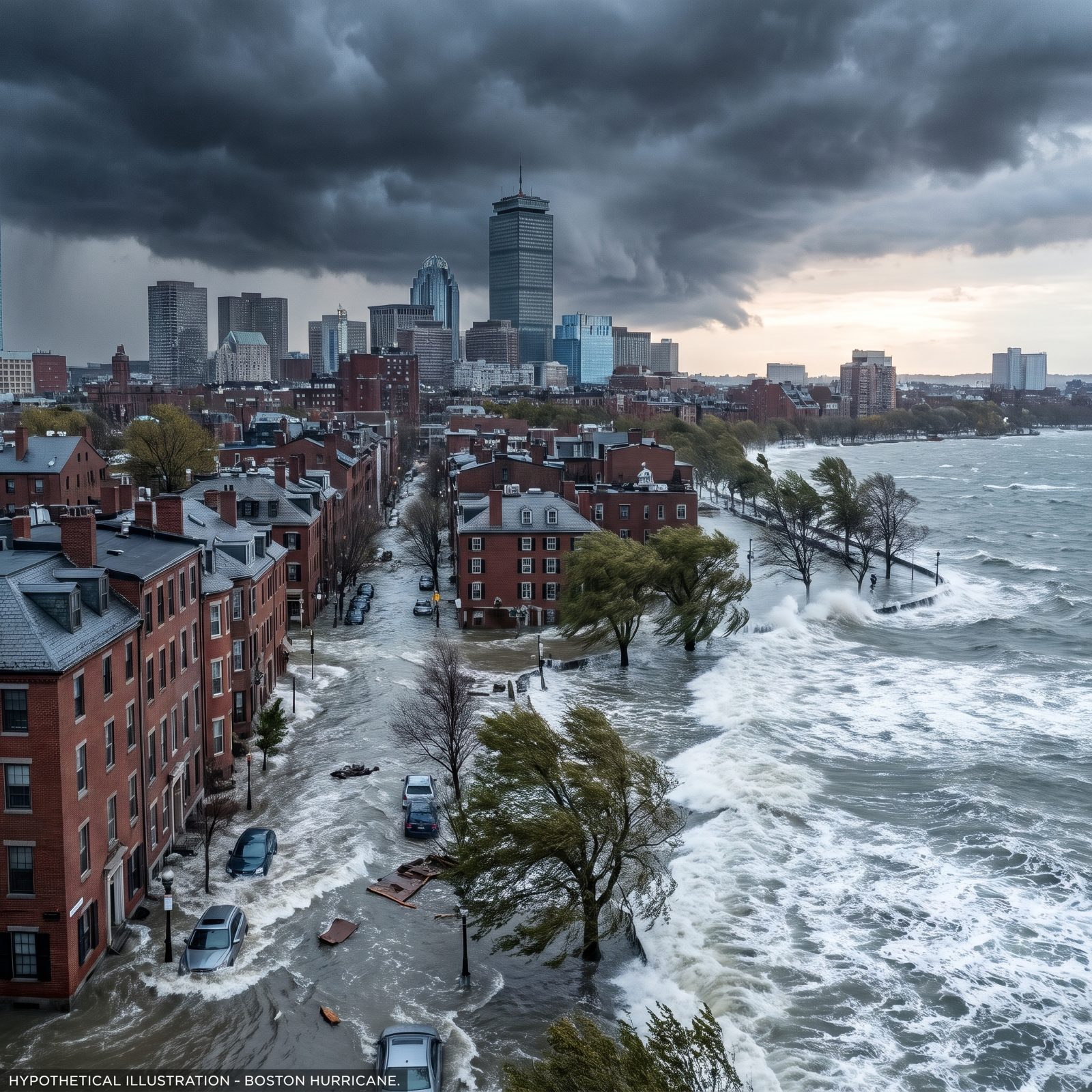 Boston: Colonial Streets Facing a Nor'easter's Angry Cousin