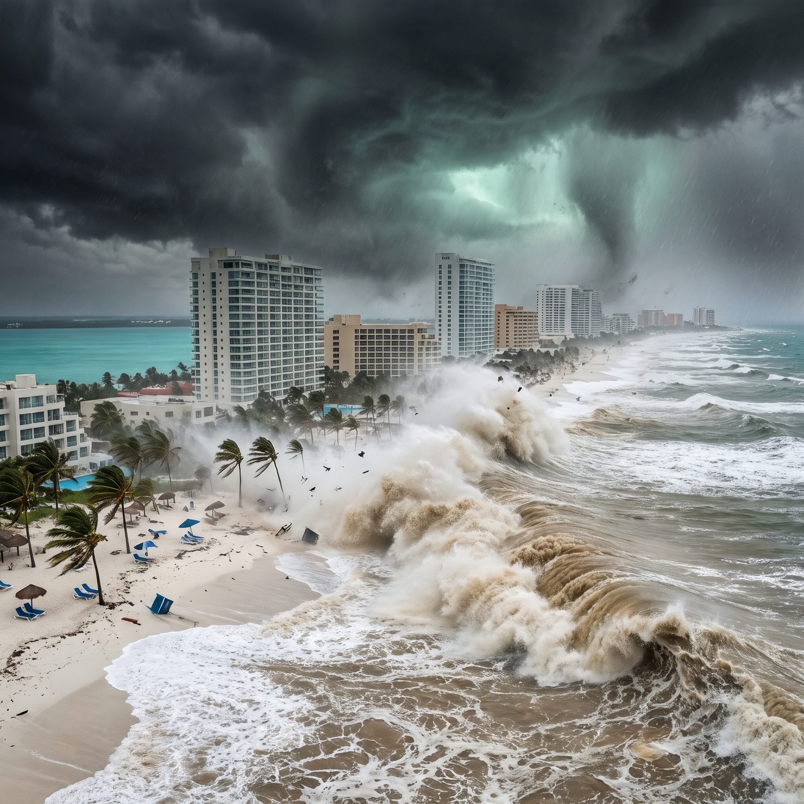 Cancún: Resort Towers Against the Caribbean's Worst