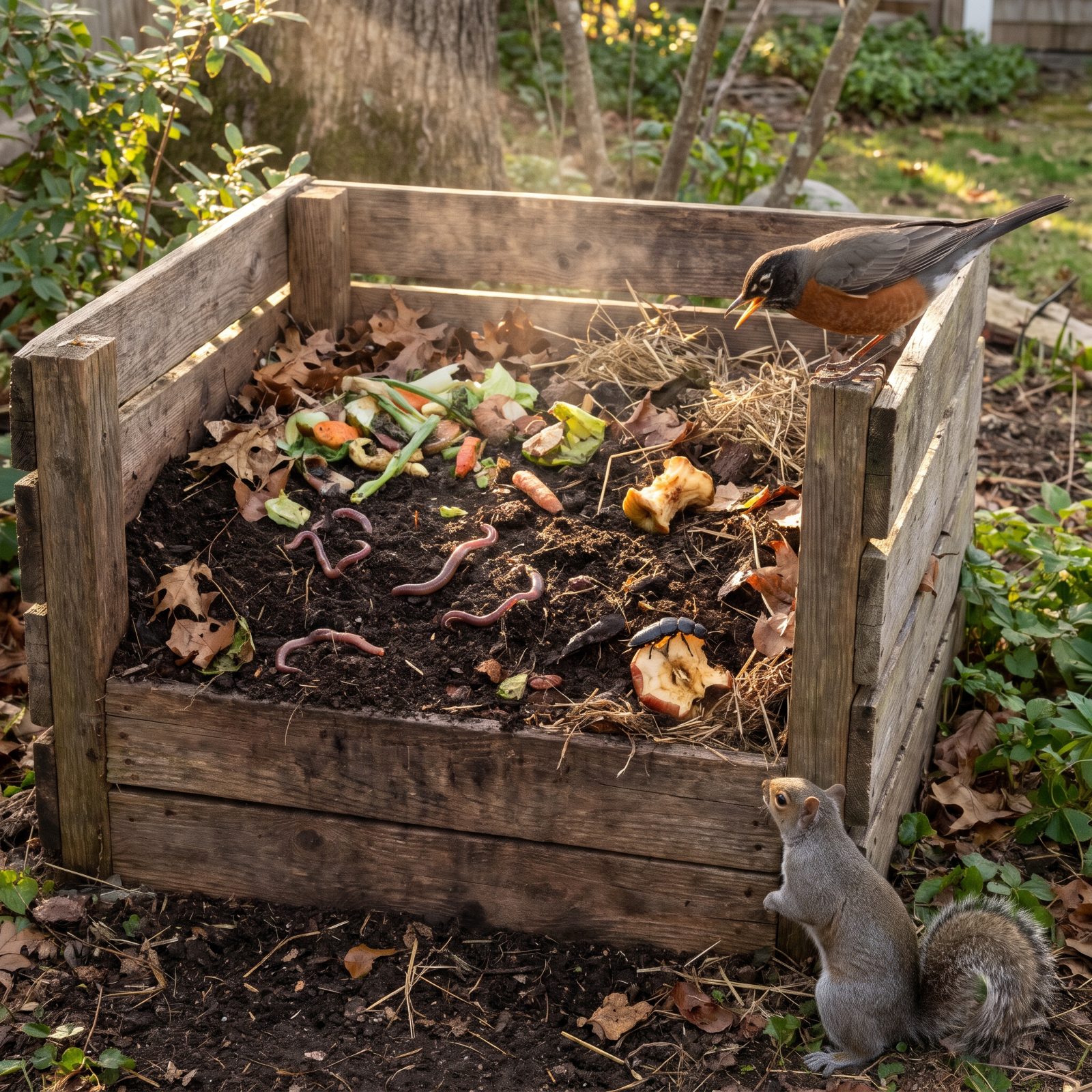 The Compost Heap Secretly Running a Food Web