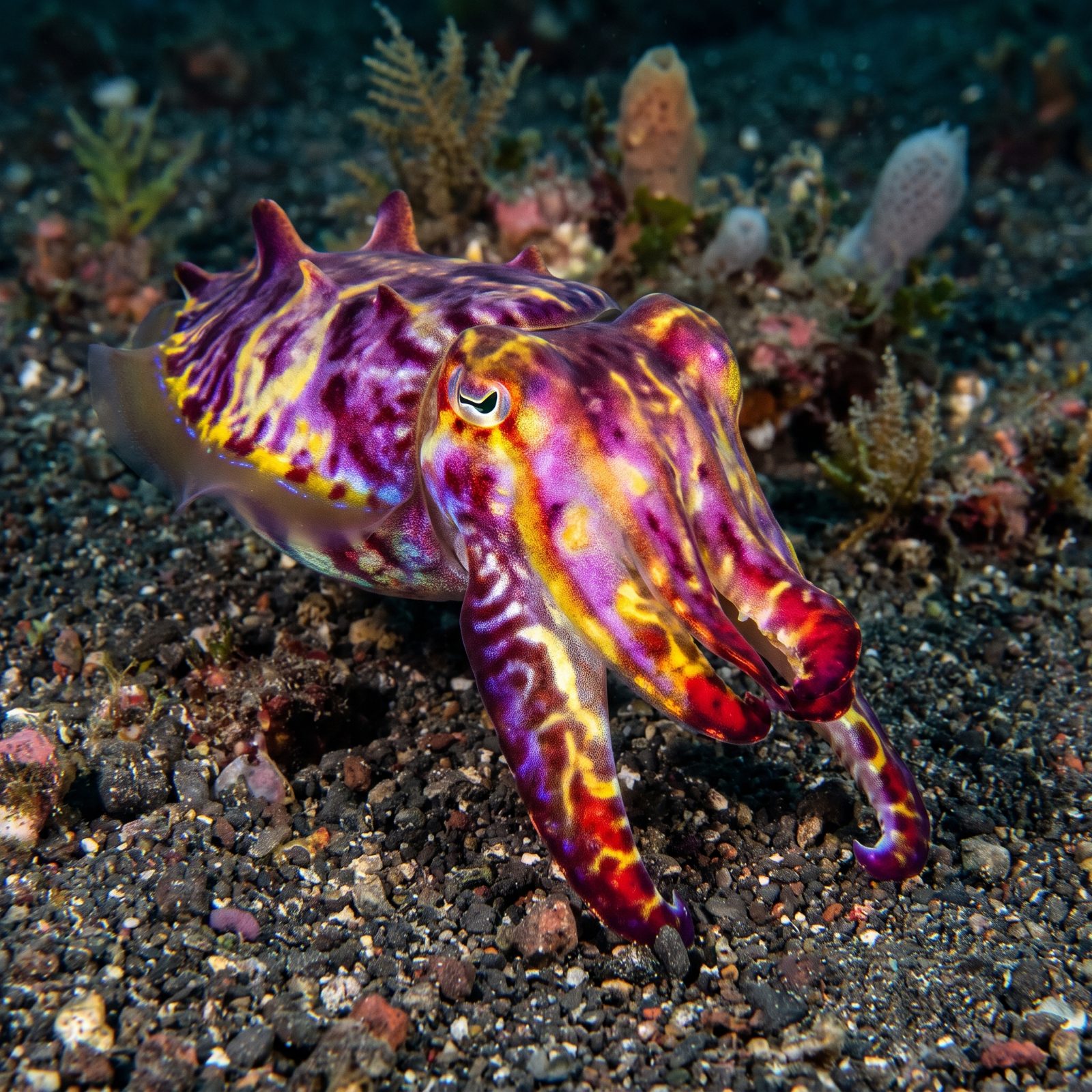 The Flamboyant Cuttlefish That Walks the Seafloor