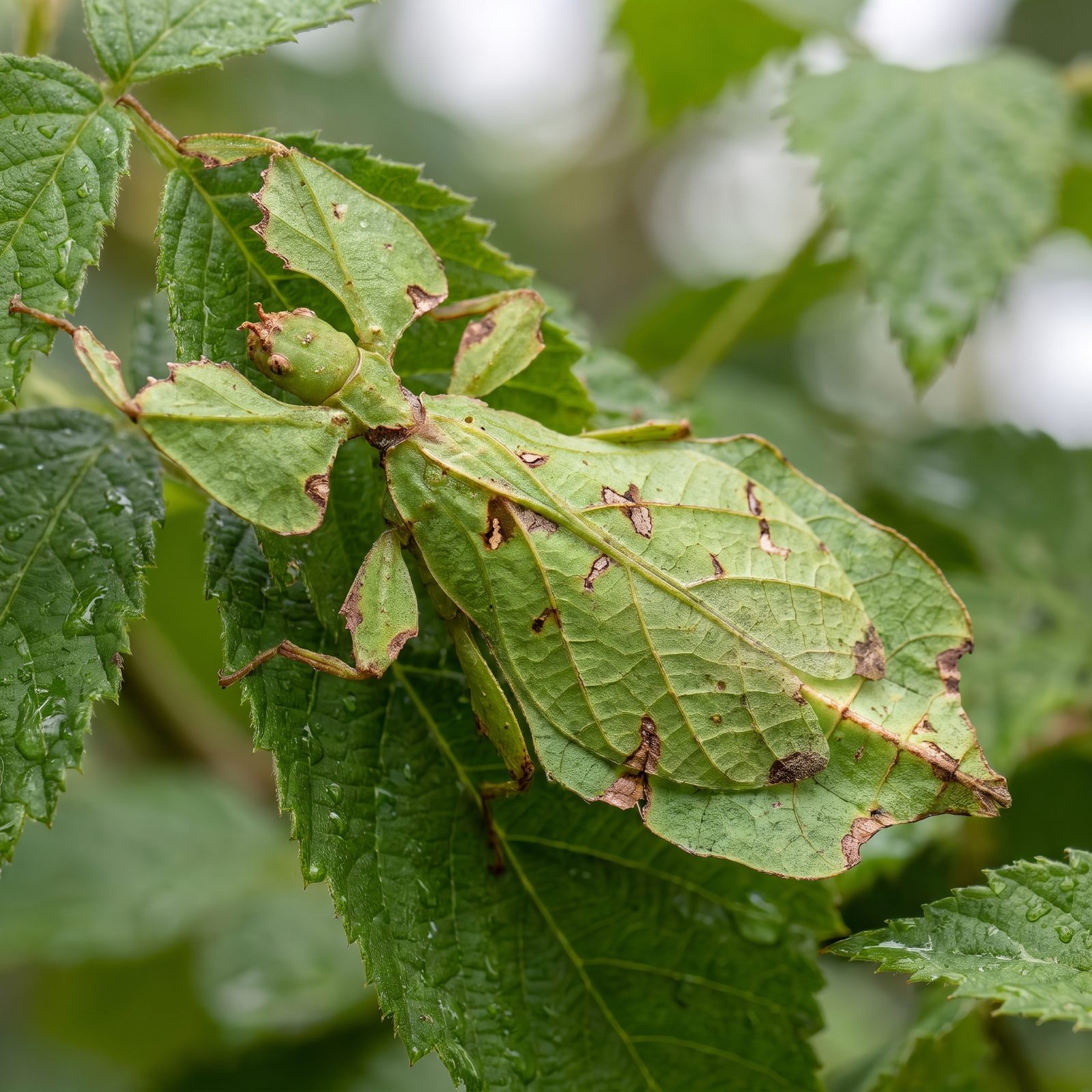 The Leaf Insect That Even Has Fake Bite Marks