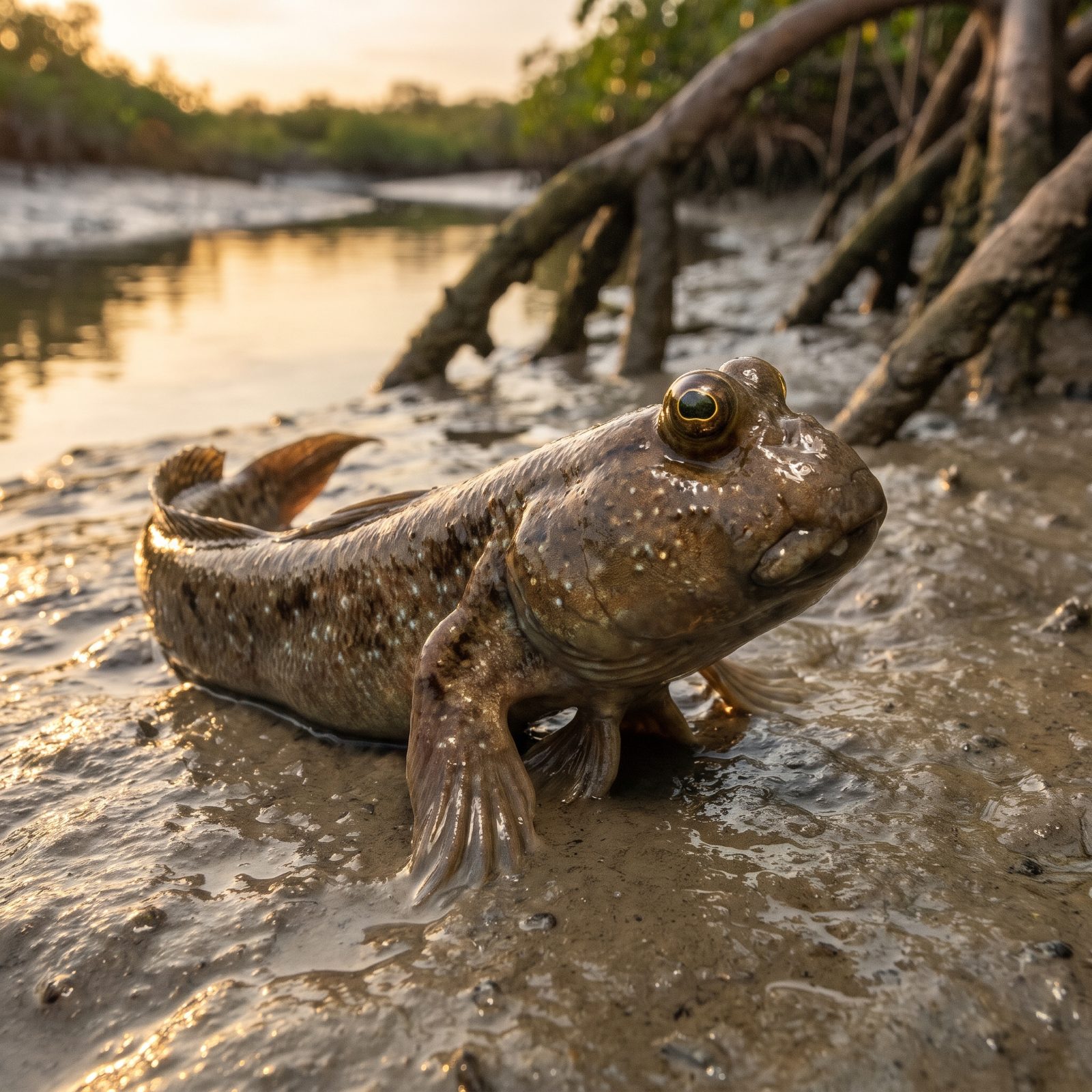 The Mudskipper That Walks on Land and Breathes Through Its Skin
