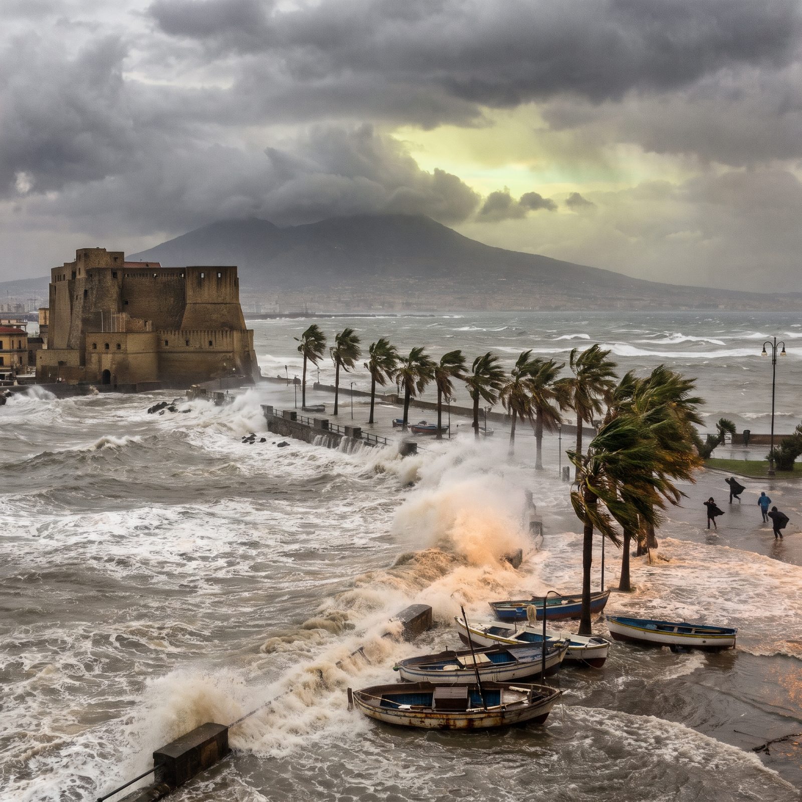 Naples Under a Category 5: Vesuvius Watches the Harbor Drown