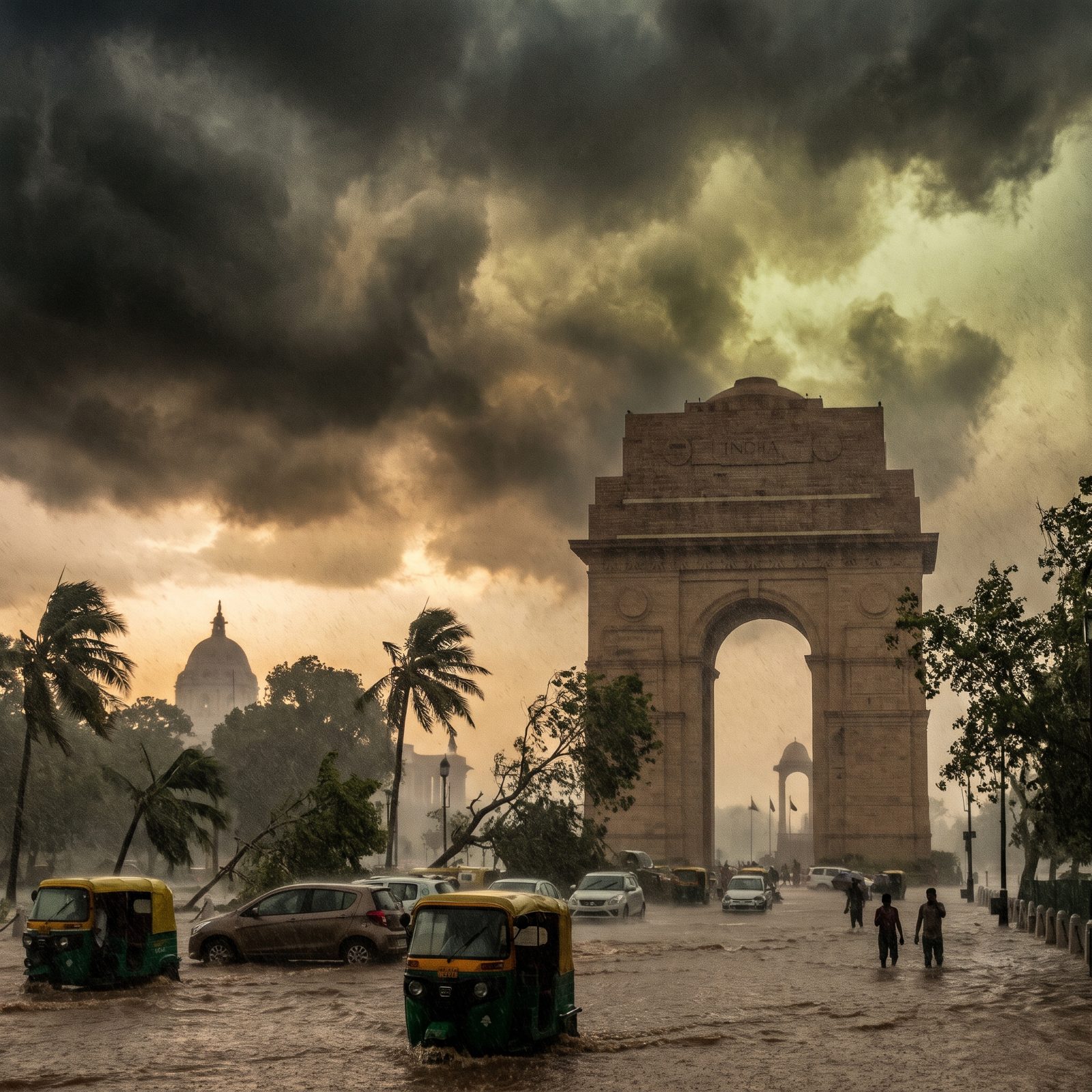 New Delhi in the Storm: A Landlocked Megacity Under Water