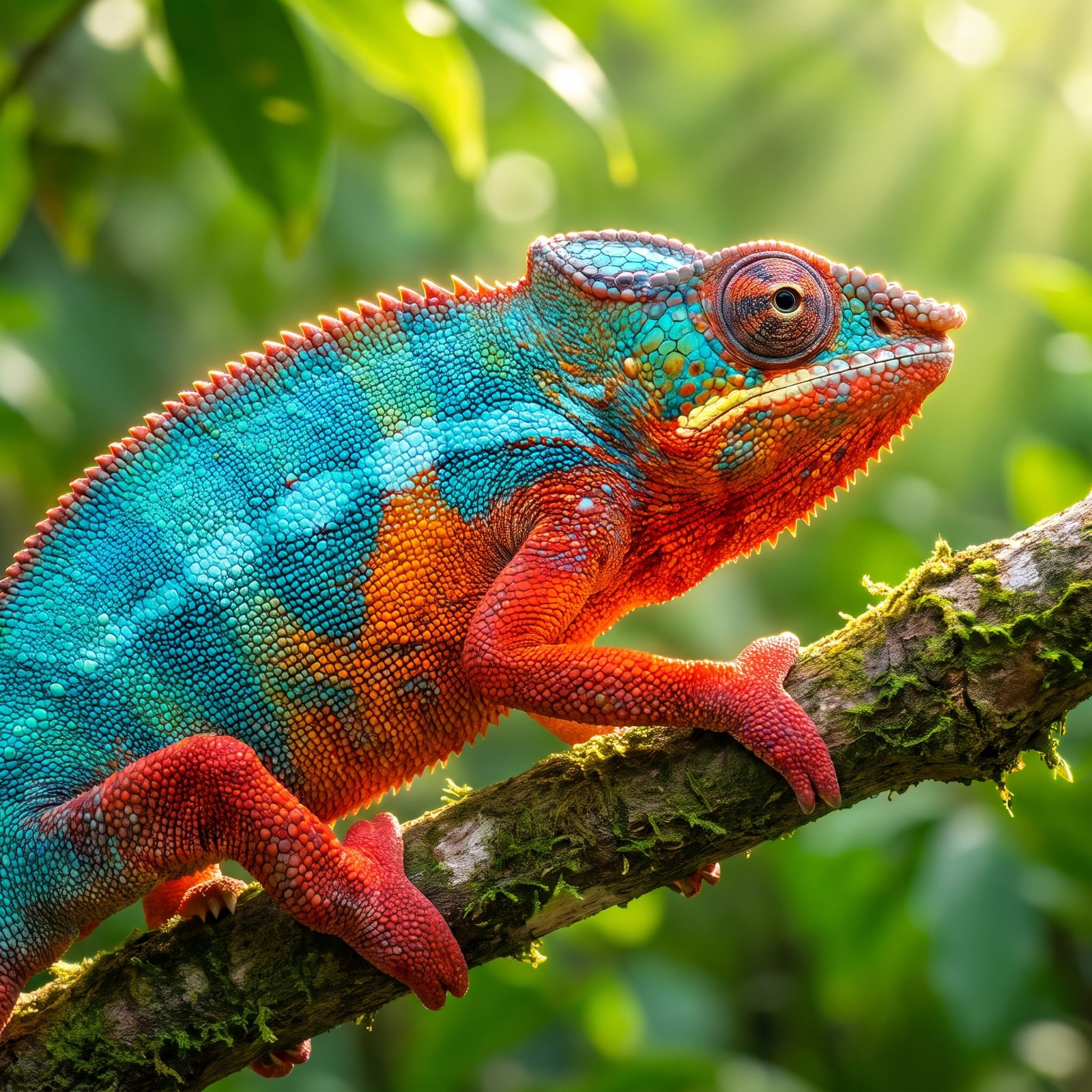 The Panther Chameleon's Impossible Color Range