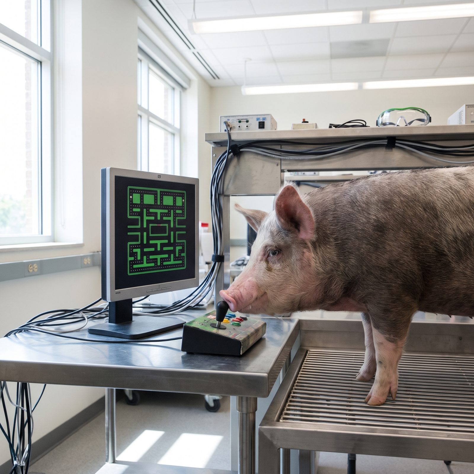 Pigs That Can Beat a Toddler at a Video Game