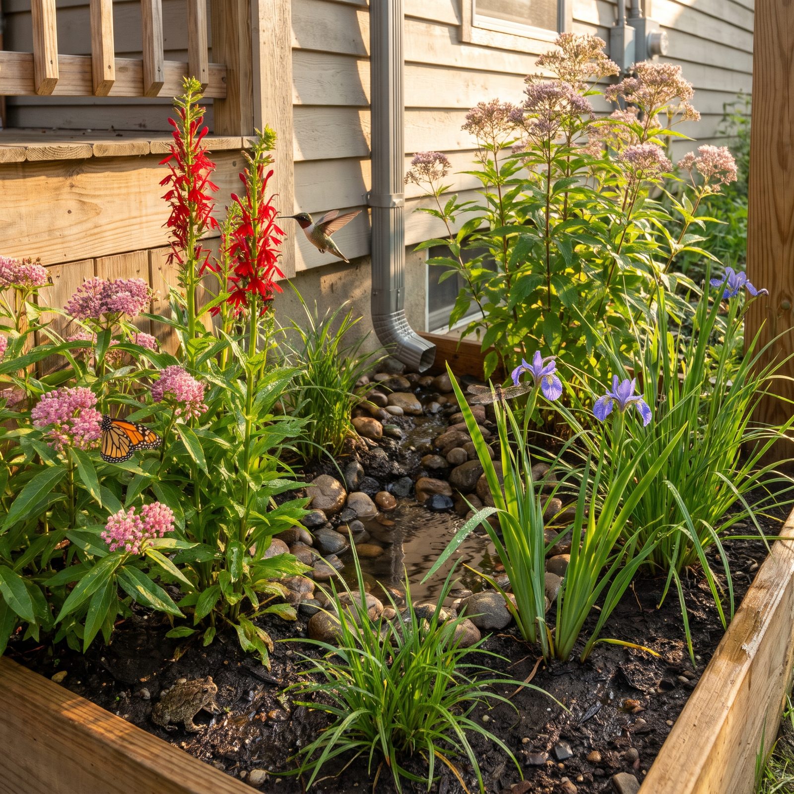 A Rain Garden That Puts the Downpour to Work