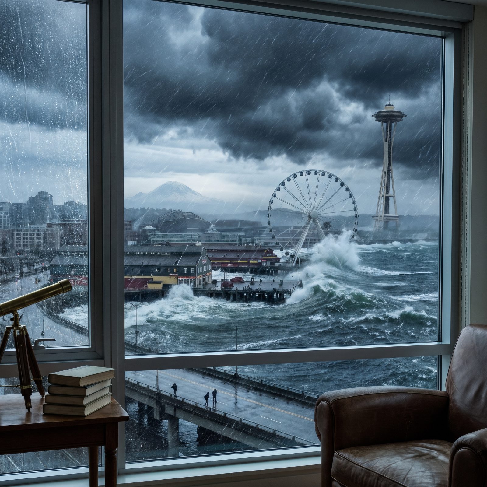 Seattle in the Crosshairs: Elliott Bay Swallows the Waterfront