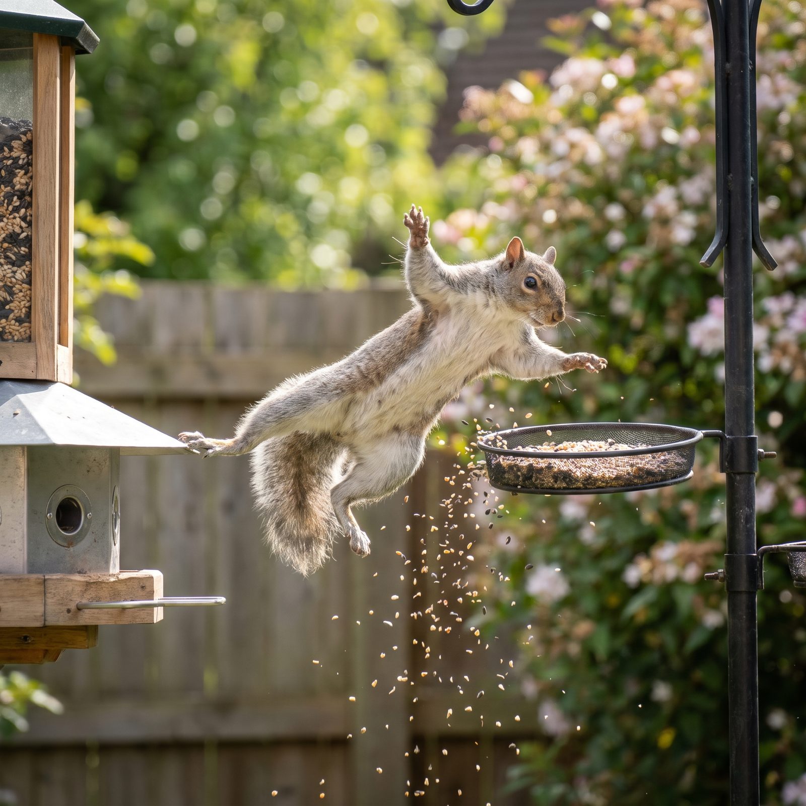 Squirrels That Treat 'Squirrel-Proof' Feeders as an Obstacle Course