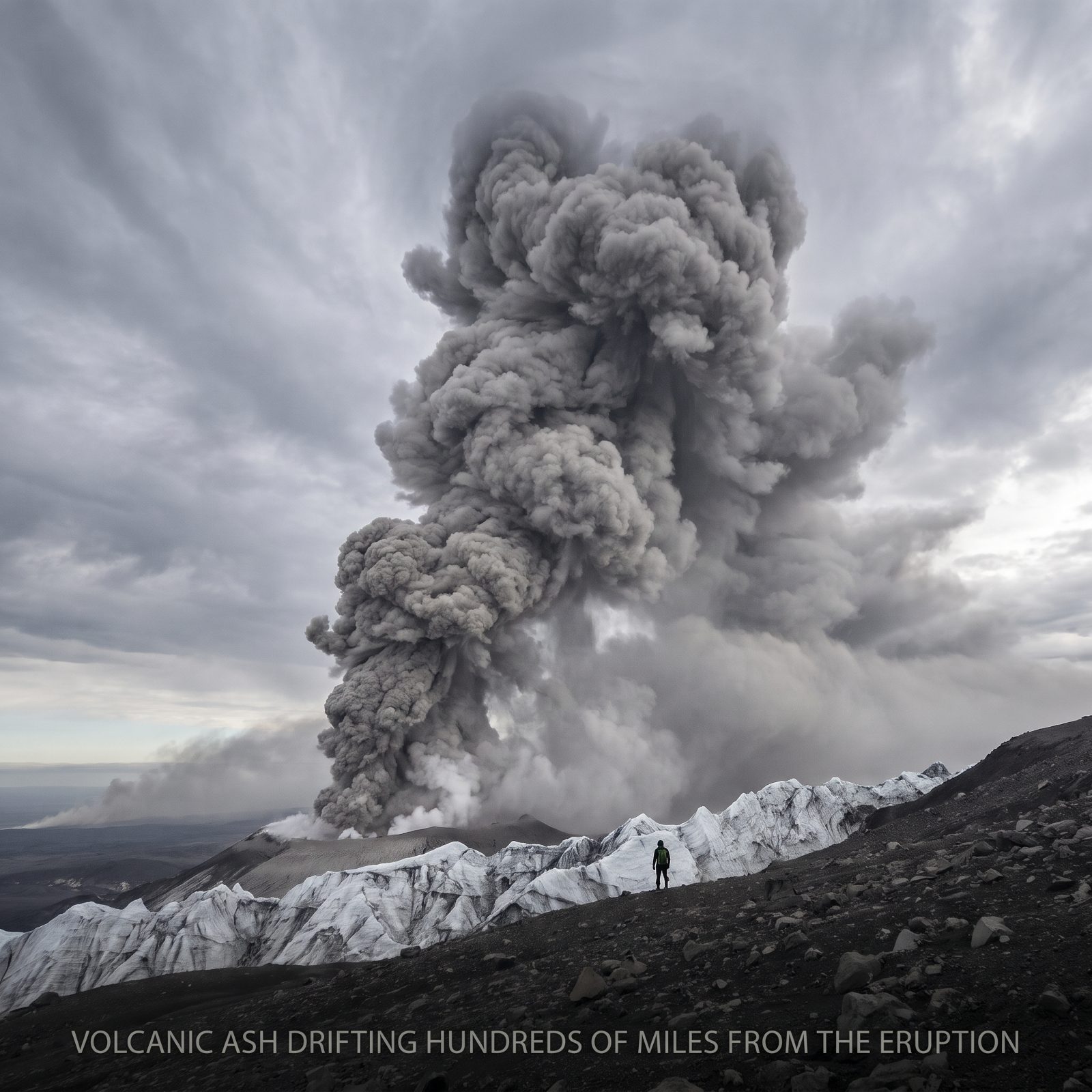 Volcanic Ash Drifting Hundreds of Miles From the Eruption