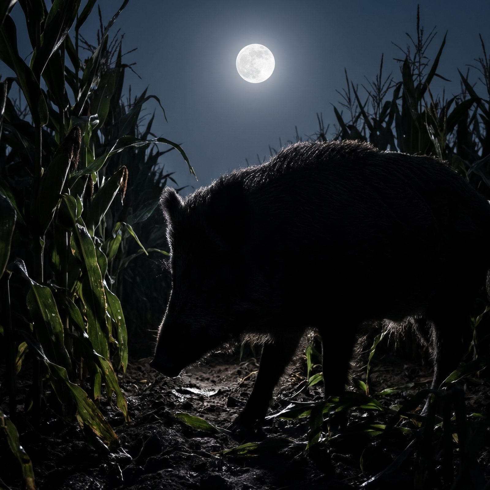 Wild Boar That Raid Crops Only After Dark